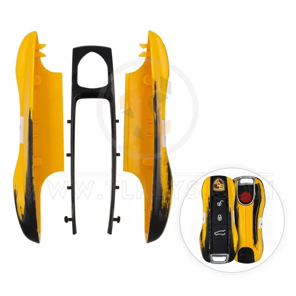 Remote Shell Porsche 2017+ Painted Case Accessories-Yellow