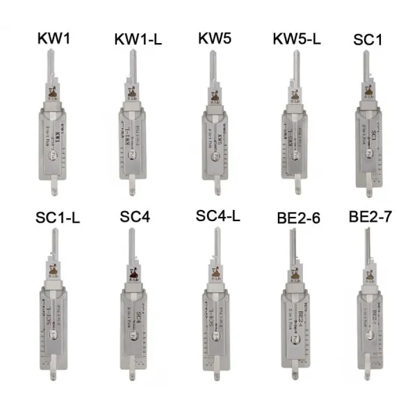 original lishi kw1 kw1 l kw5 kw5 l sc1 sc1 l sc4 sc4l be2 6 be2 7 for residential tools set 34819 item