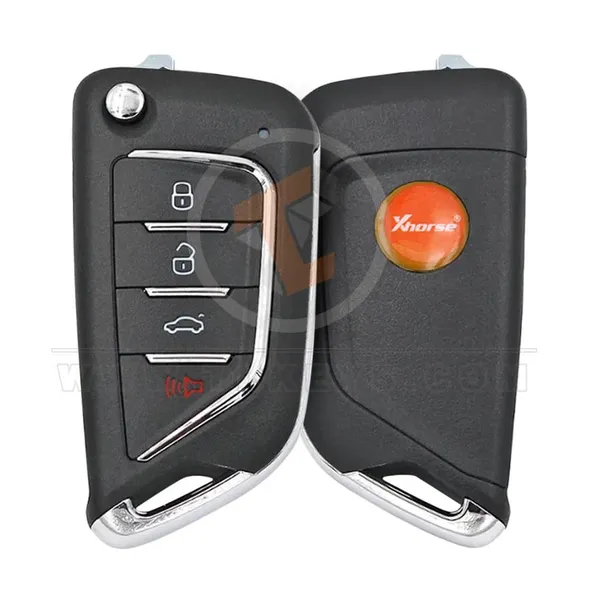 Xhorse XKCD02EN Universal Wired Flip Key Remote 4 Buttons for Cadillac Type Buttons 4