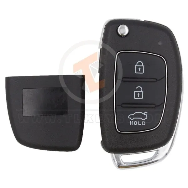 Hyundai Elantra 2014 Flip Key Remote Shell 3 Buttons Sedan Trunk Status Aftermarket