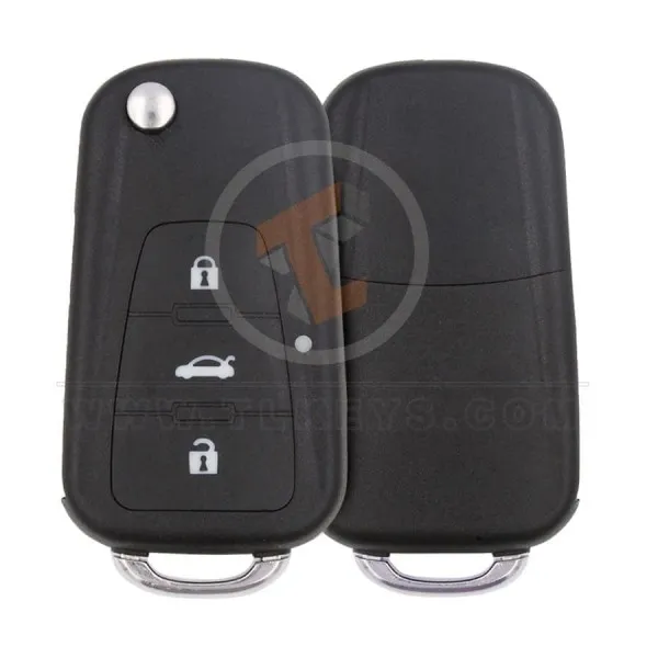 MG Flip Key Remote Shell 3 Buttons Aftermarket Brand Battery Type CR2025