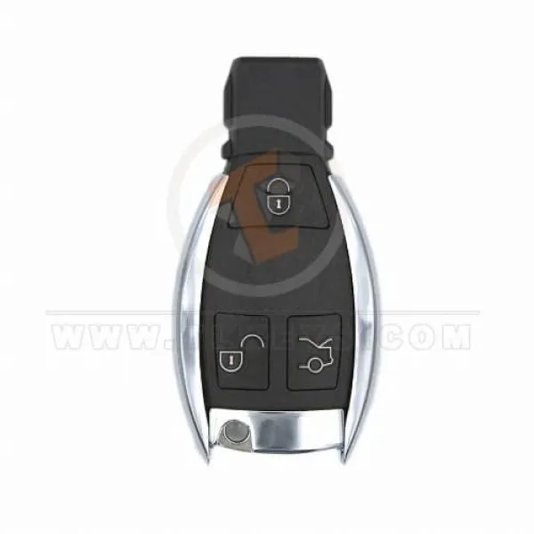 Mercedes BGA Chrome Remote Key Shell With Blade 3 Button Aftermarket main 32988