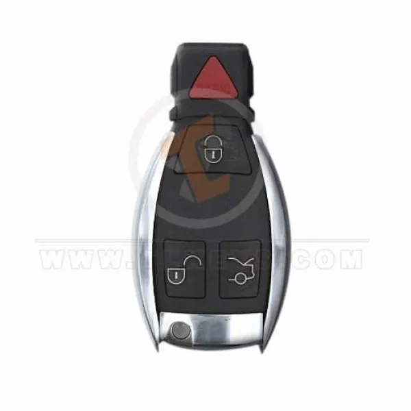 Mercedes BGA Chrome Remote Key Shell With Blade 4 Button Aftermarket main 32987
