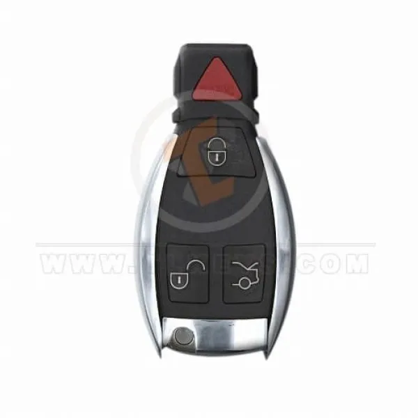 Mercedes BGA Chrome Key Remote Shell 4 Buttons AM Battery Type CR2025