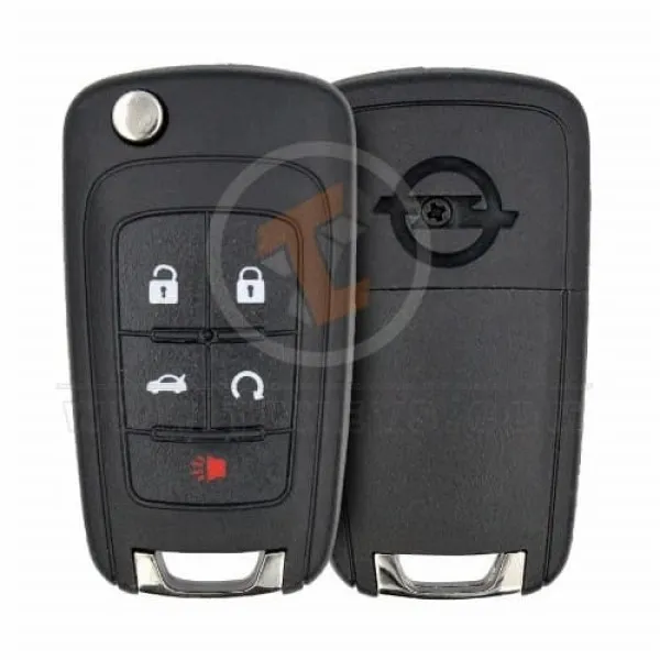 opel 2012 2015 flip key remote shell 5 buttons Aftermarket main 34182