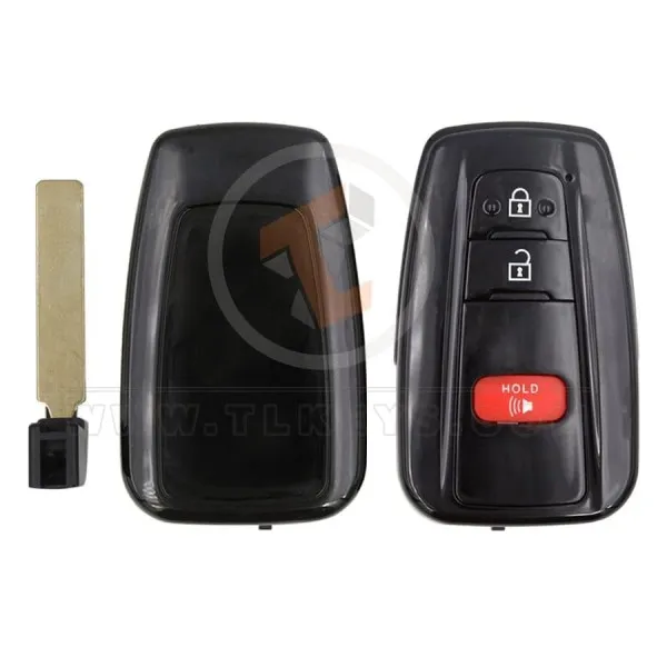 toyota smart key remote shell 2+1 buttons with mirror painted aftermarket component 34992