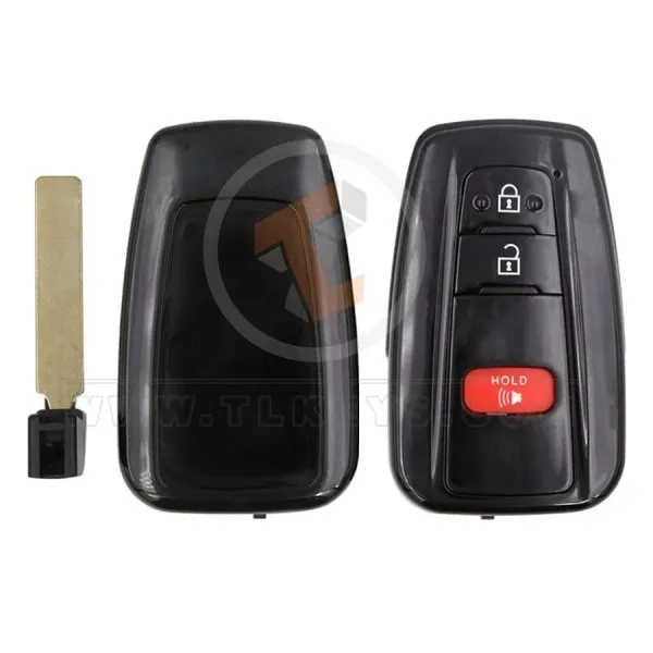 Toyota Smart Key Remote Shell 2+1 Buttons With Mirror Painted Status Aftermarket