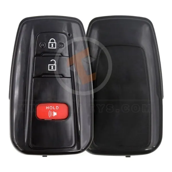 toyota smart key remote shell 2+1 buttons with mirror painted aftermarket main 34992