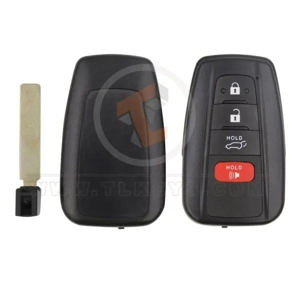 toyota smart key remote shell 3+1 buttons suv trunk with matt painted aftermarket component 34990