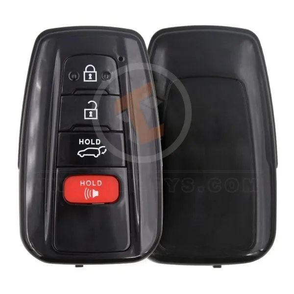 toyota smart key remote shell 3+1buttons suv trunk with mirror painted aftermarket main 34994