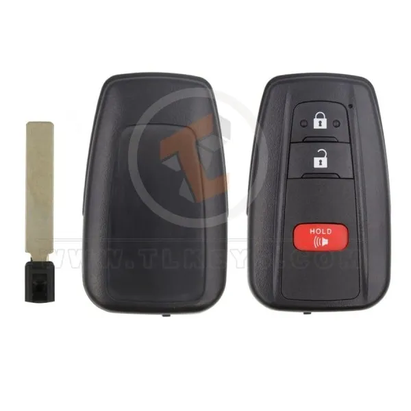 toyota smart key remote sjell 2+1buttons with matt painted aftermarket component 34988