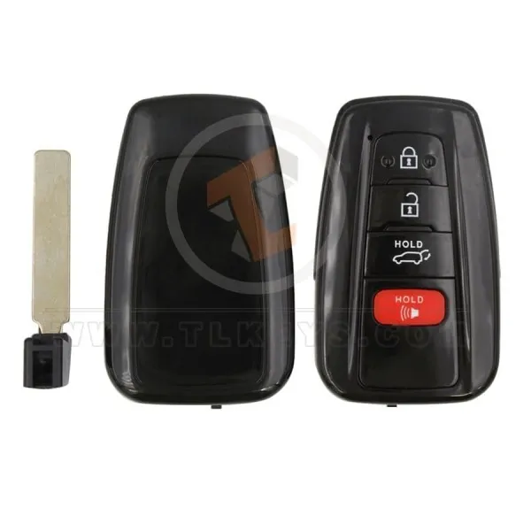 toyota smart key shell 3+1buttons suv trunk with mirror painted aftermarket component 34986