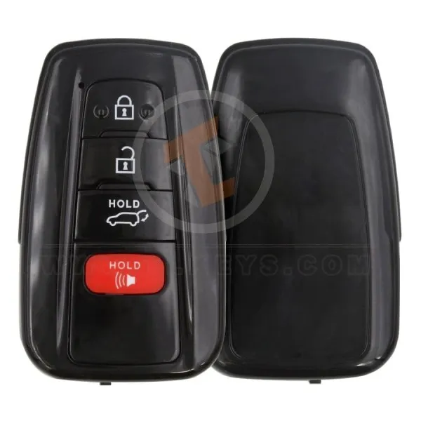 toyota smart key shell 3+1buttons suv trunk with mirror painted aftermarket main 34986