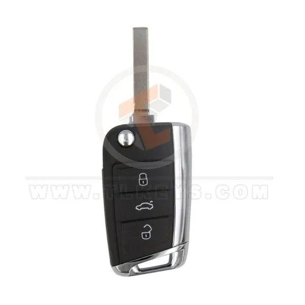 Volkswagen Golf 7 Flip Key Remote Shell 3 Buttons HU162 Blade Buttons 3