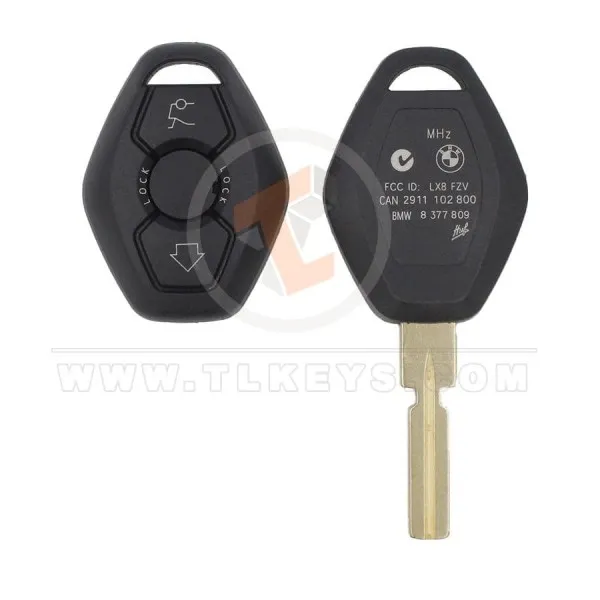 bmw 1995 2002 head key remote shell 3buttons 4trunk blade bu58 aftermarket 34839 detail
