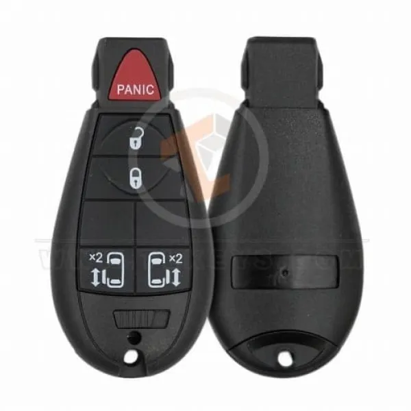 Chrysler Dodge Jeep 2007-2014 Fobik Key Shell 5 Buttons Remote Type FBS4