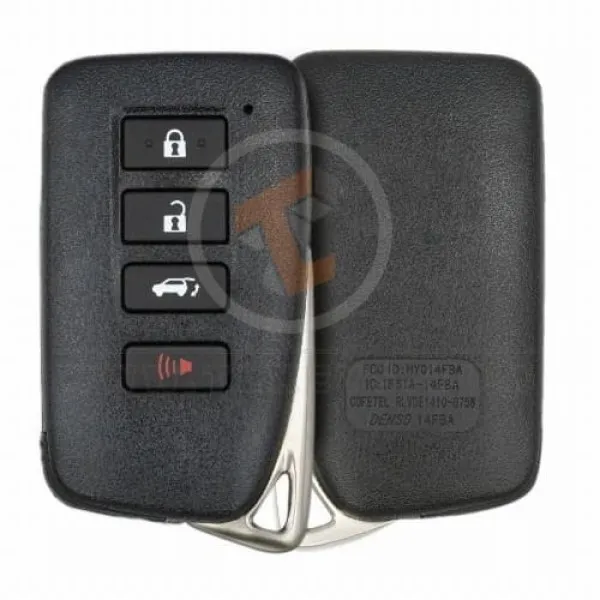 lexus 2013 2019 smart key remote shell 4 buttons big trunk us main 33428