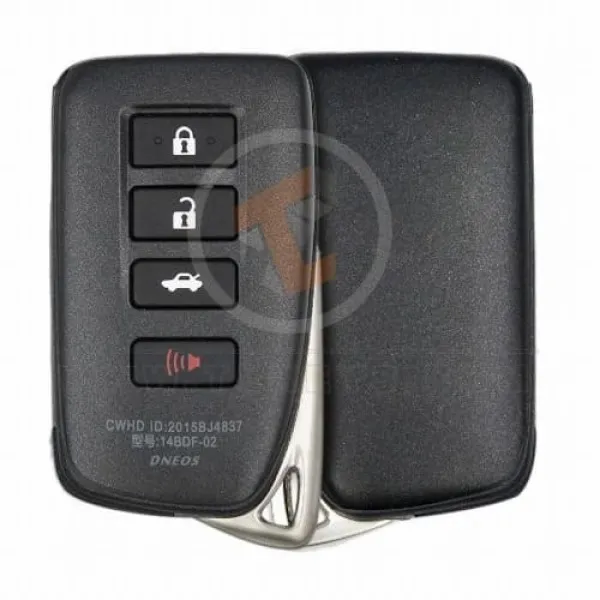 lexus 2013 2019 smart key remote shell 4 buttons small trunk us main 33427
