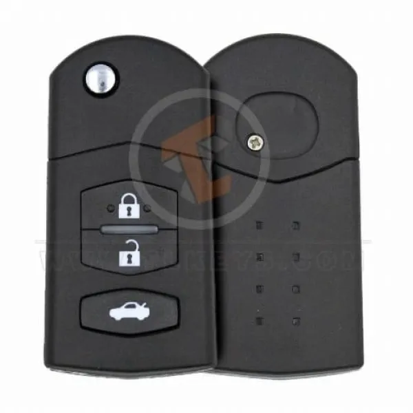 Mazda Flip Key Remote Shell 3 buttons - Head and Body Buttons 2
