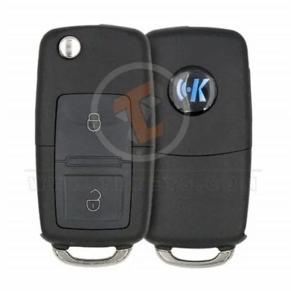 Keydiy KD Flip Key Remote VW Type B01-2 - Technolock Battery Type CR2025