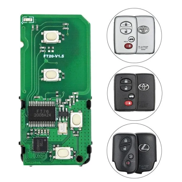 Lonsdor Toyota Lexus 2009-2013 Smart Board PCB 3370B Battery Type CR2025