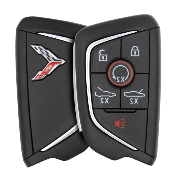 corvette smart key 6 buttons secondary