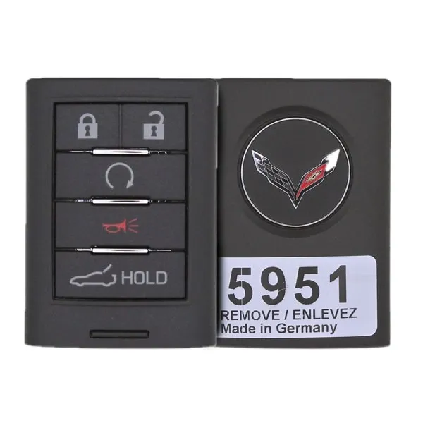 corvette smart key remote 5 buttons item