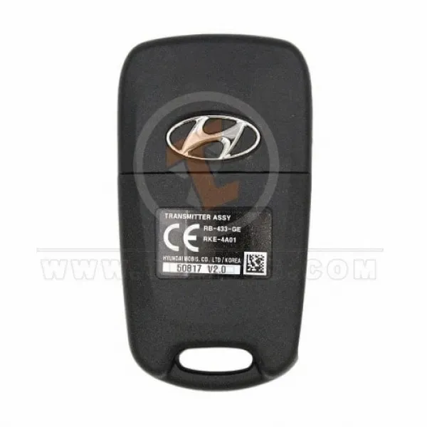 Genuine Hyundai Accent Flip Key Remote 2010 2013 P/N: 95430-1R100 Remote Type Flip Key Remote