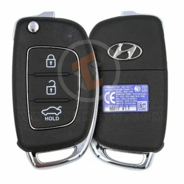 Genuine Hyundai Accent SOLARIS Flip Key Remote 2011 2018 P/N: 95430-1RAB1 Buttons 3
