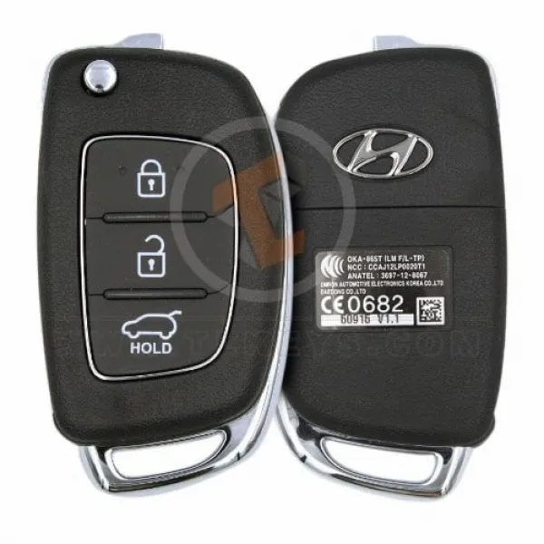 Genuine Hyundai Tucson Tucson IX35 Flip Key Remote 2013 P/N: 95430-2S750 Buttons 3
