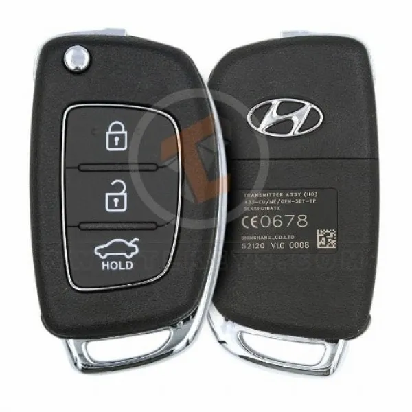 Genuine Hyundai Azera Flip Key Remote P/N: 95430-3V030 433MHz Remote Type Flip Key Remote