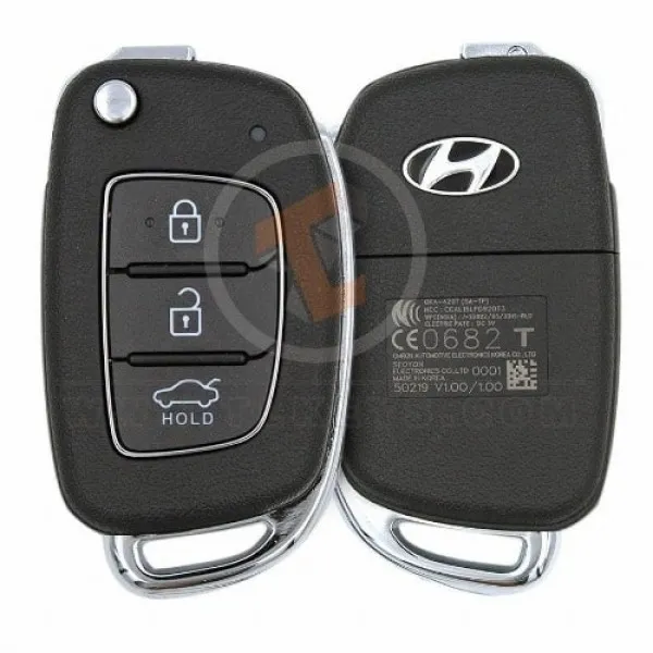 Genuine Hyundai i10 GRAND I10 Flip Key Remote 2016 2018 P/N: 95430-B4400 Buttons 3