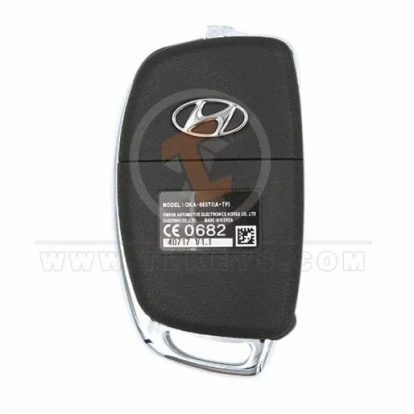 Genuine Hyundai i10 i20 Flip Key Remote 2013 2018 P/N: 95430-B9100 Frequency 433MHz