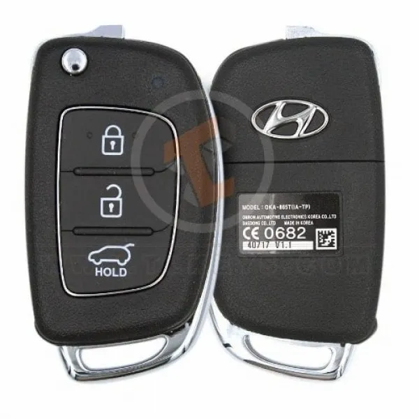 Genuine Hyundai i10 i20 Flip Key Remote 2013 2018 P/N: 95430-B9100 Buttons 3