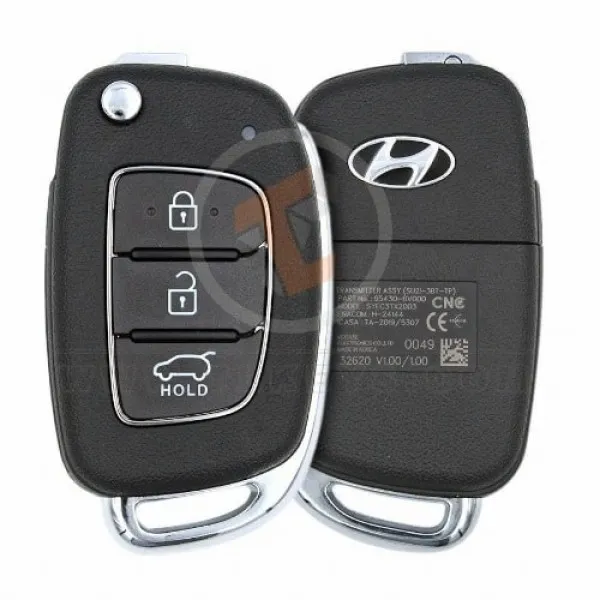 Оригинальный пульт дистанционного управления Hyundai Creta с откидным ключом, 2021 г. 2022 г., номер по каталогу: 95430-BV000, кнопки 3