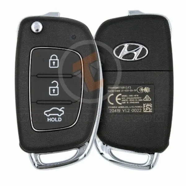 Genuine Hyundai Sonata Flip Key Remote 2015 2017 P/N: 95430-C1100 Buttons 3
