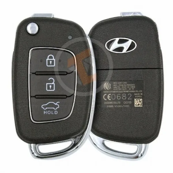 Genuine Hyundai Elantra Accent Flip Key Remote 2016 2017 P/N: 95430-F2110 Buttons 3