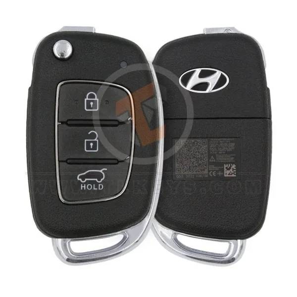 Genuine Flip Key Remote Hyundai Creta 2022 433MHz 3 Buttons ID 8A Buttons 3