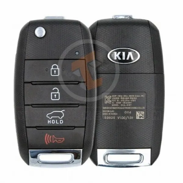 Genuine Kia Sorento Flip Key Remote P/N: 95430-C6000 433MHz Buttons 4