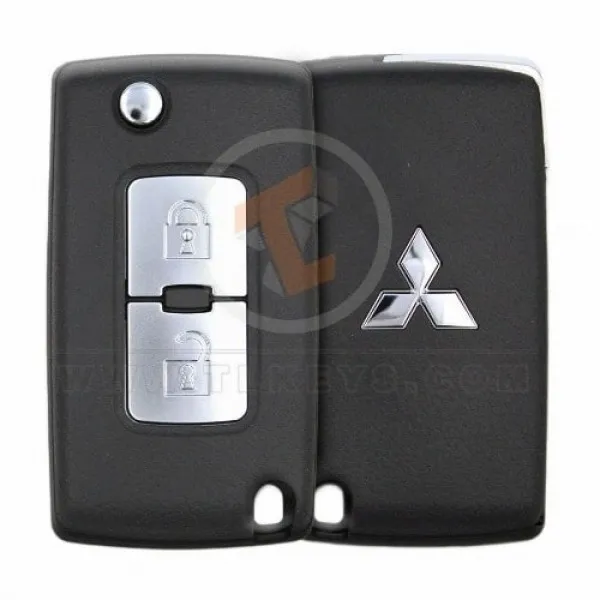 Genuine Mitsubishi pajero Flip Key Remote 2014 2017 P/N: 6370B882 Buttons 2