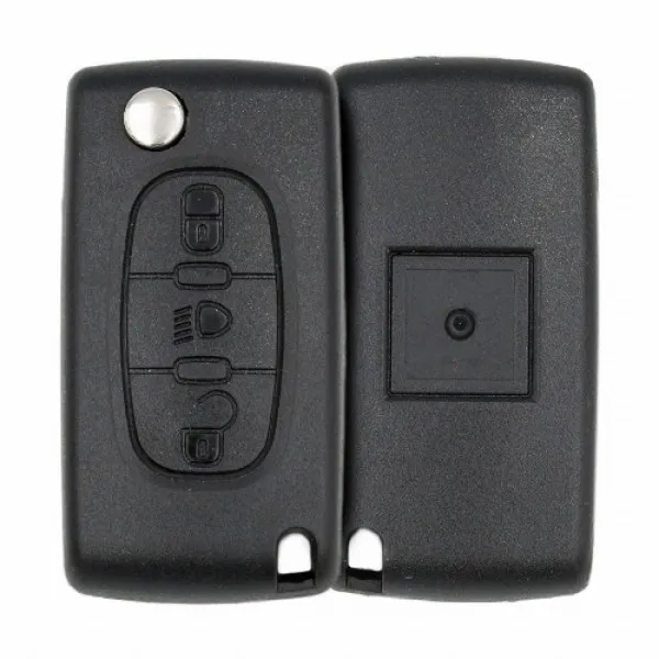 Télécommande à clé pliable Peugeot Aftermarket307 boutons 2