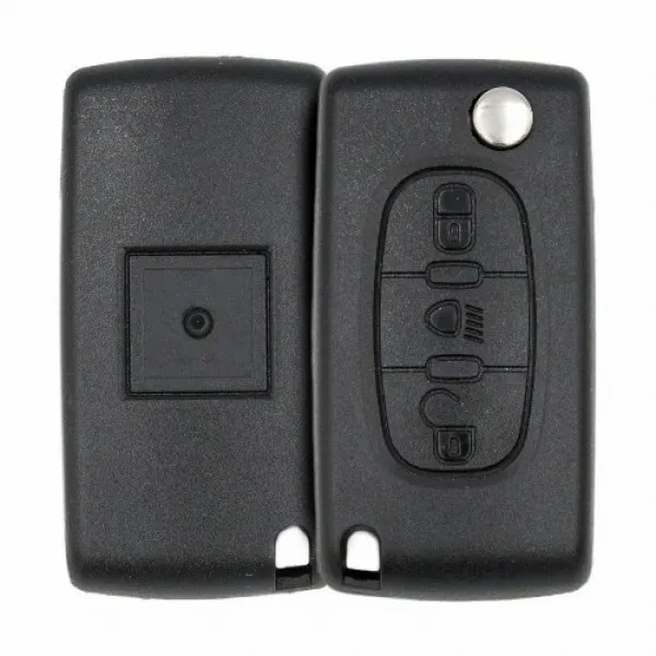 Télécommande à clé pliable Peugeot Aftermarket307 boutons 2