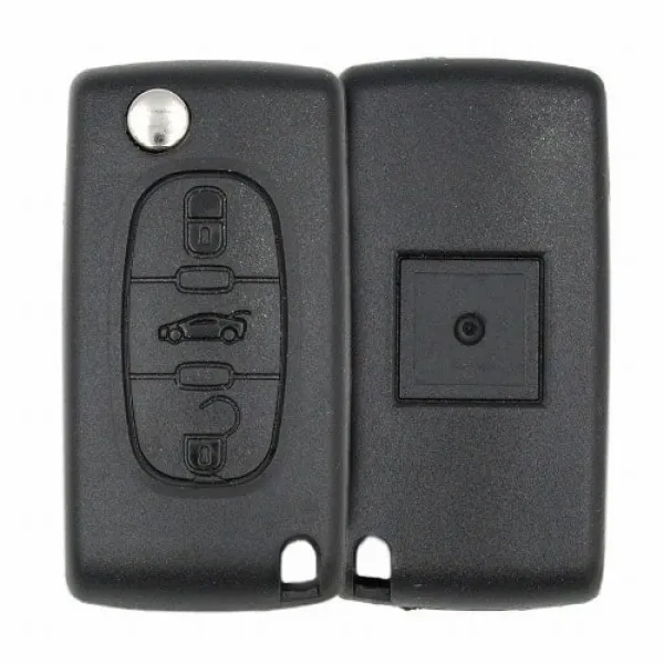 Télécommande à clé pliable Peugeot Aftermarket407 boutons 2