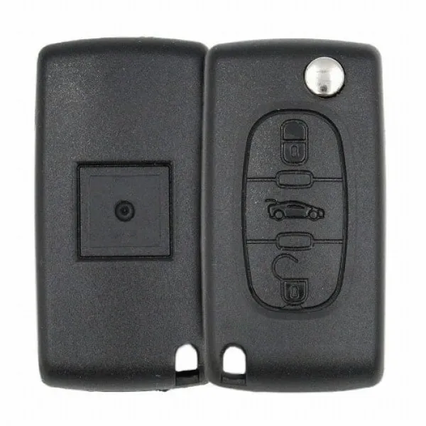 Télécommande à clé pliable Peugeot Aftermarket407 boutons 2