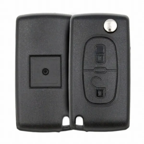 Télécommande à clé pliable Peugeot Aftermarket407 boutons 2