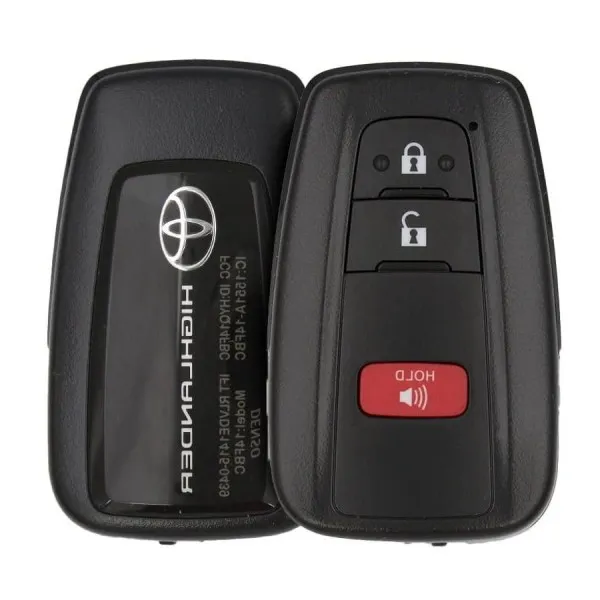 highlander 2020 2021 remote key 3 buttons secondary