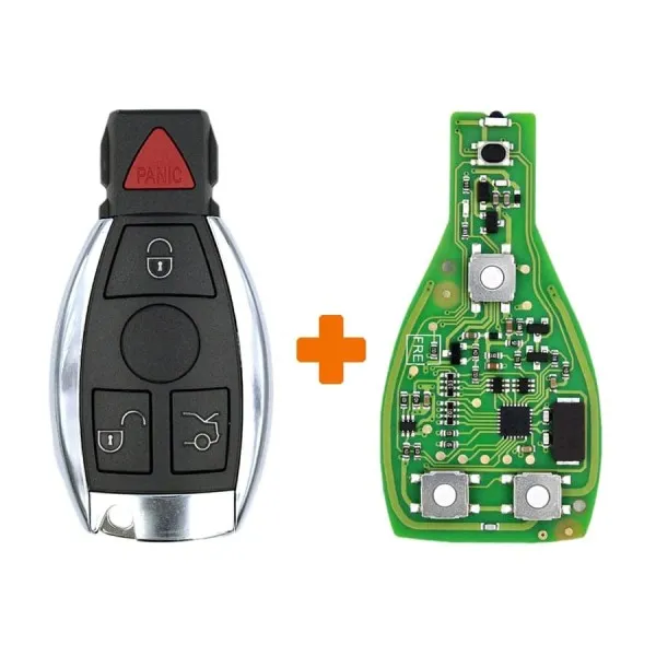 Xhorse Mercedes BGA Chrome Remote 4 Button 315Mhz  433Mhz Buttons 2