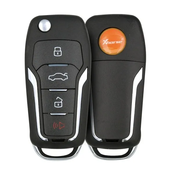 xhorse wired flip key remote 4 buttons without chip