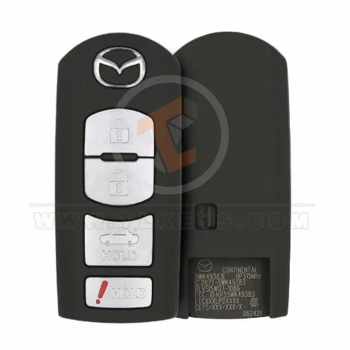Original MAZDA MAZDA6 Smart Proximity 2010 2013 P/N: GSYL-67-5RY Fernbedienungstyp Smart Proximity