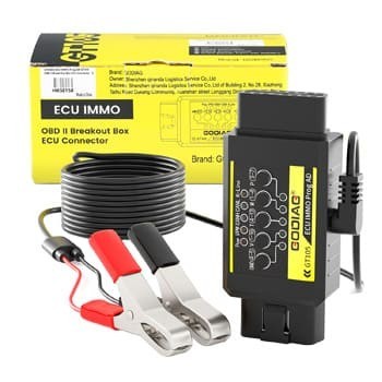 GODIAG ECU IMMO Prog AD GT105 OBD II Разъем ЭБУ коммутационной коробки